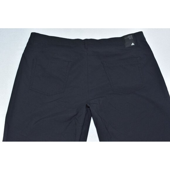 Adidas Golf Go-To 5 Pocket Men's Pants Size 40X30 Black Primegreen Tapered Fit - Picture 11 of 15